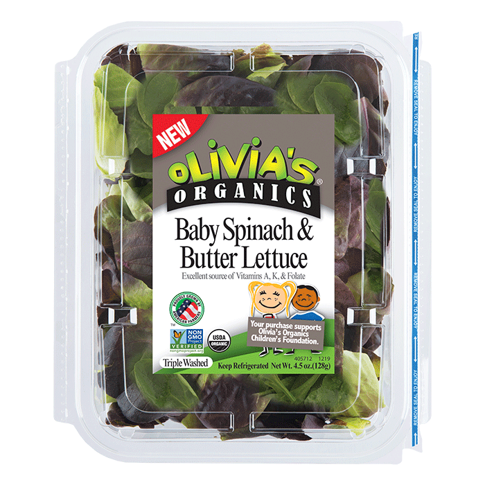 Organic Tender Leaf Salads & Blends Olivia's Organics