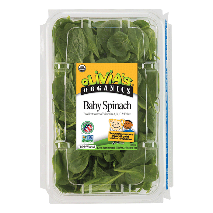 Olivia's Organics Baby Spinach 16oz