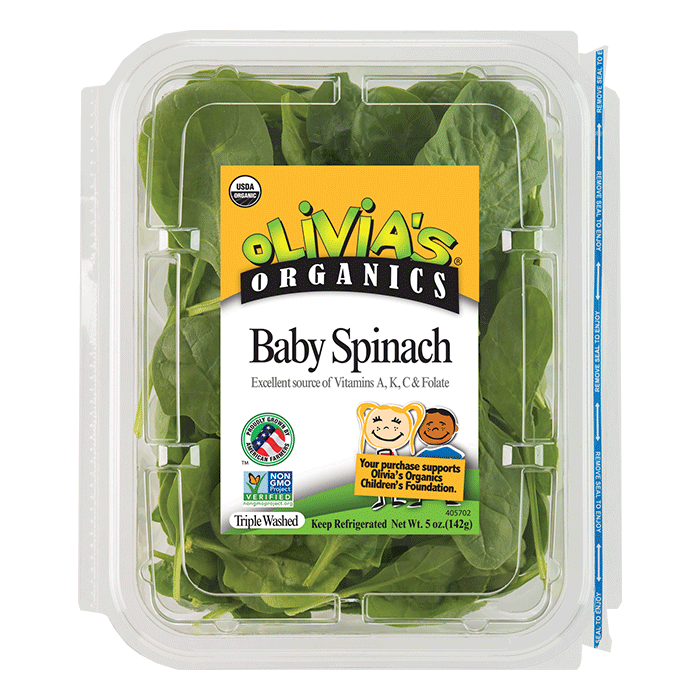 Olivia's Organics Baby Spinach 5oz