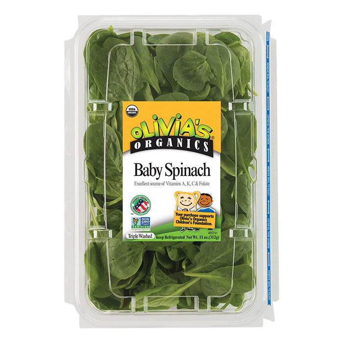 Olivia's Organics Spinach 11oz