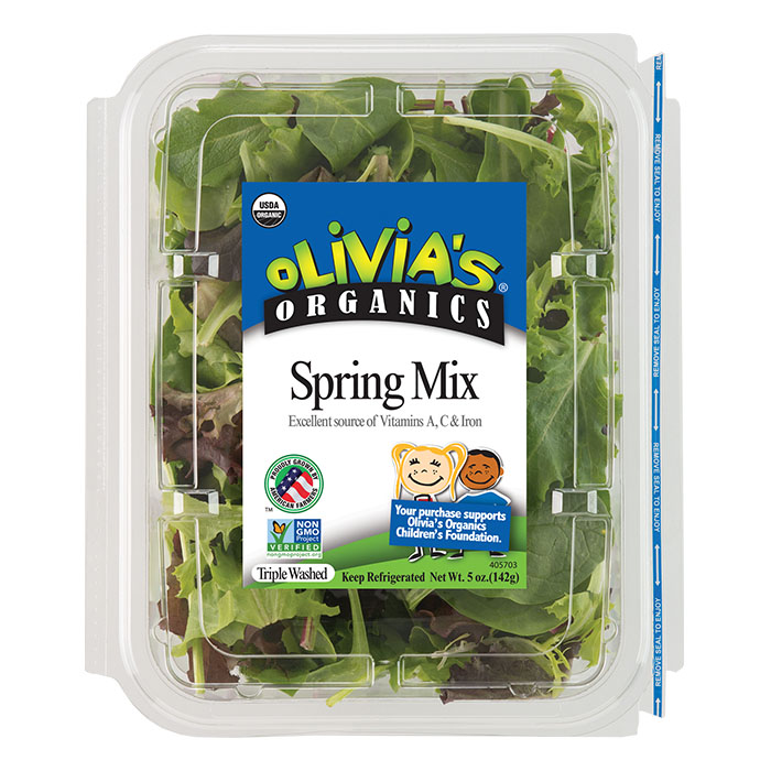Organic Tender Leaf Salads & Blends Olivia's Organics